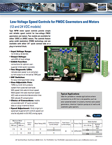 WPM - 12V and 24V DC Motor Speed Controls [Chassis] 