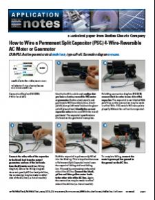 REF/CONNECTION - How To Hook Up a 4-Wire-Reversible AC Motor or Gearmotor (and how to install a model 0984 Terminal box)