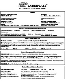 SDS - Lubricant Safety Data Sheet for type A and T K2 Gearmotors - LG-23