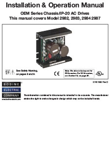 AC - 07401080.D Pacesetter OEM Series AC Speed Controls - Open Chassis / IP-00