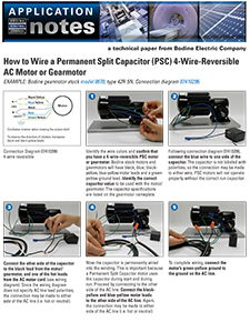 ACC - 07470039.A -  How To Hook Up a 4-Wire-Reversible AC Motor or Gearmotor (and how to install a model 0984 Terminal box)