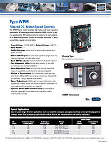 WPM - Filtered DC Motor Speed Controls [115VAC Input]