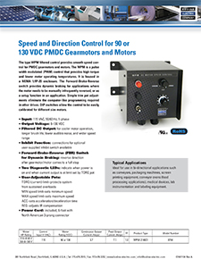 WPM - Filtered DC Motor Speed Control with Dynamic Braking [115VAC Input]