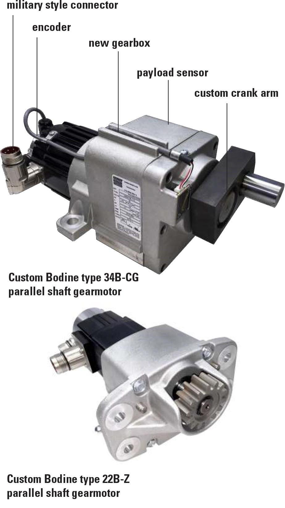 Bodine-gearmotor-custom-type gearmotor