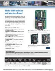 Isolation Board - Model 3984 - Brochure