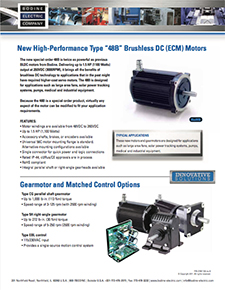 Special-Order Type 48B Brushless DC (ECM) Motors/Gearmotors 